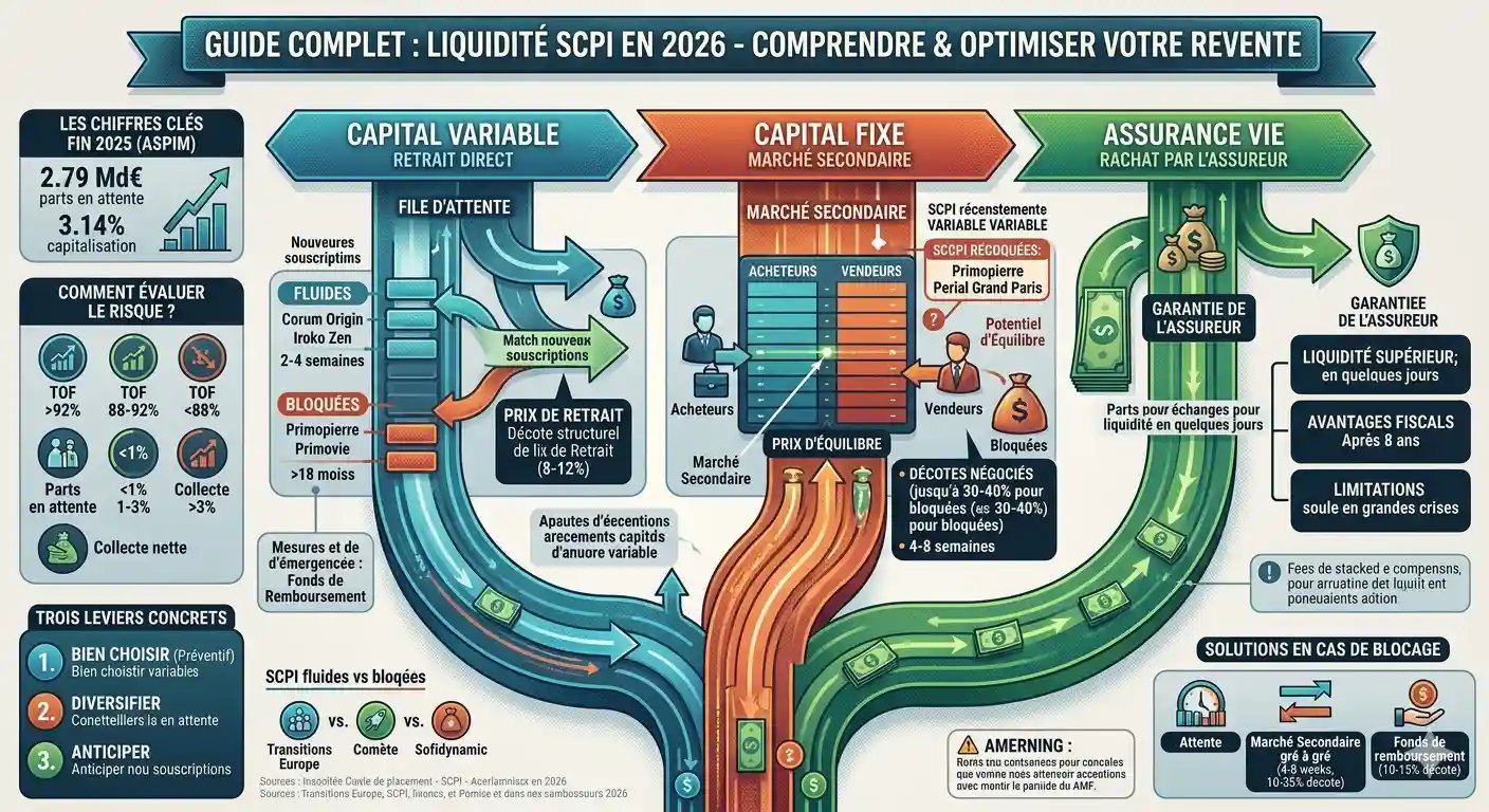 epargnews Liquidité des SCPI en 2026 : faut-il vraiment s'inquiéter ?