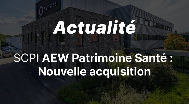 AEW Patrimoine Santé acquiert le site Symeres à Nijmegen : Une Acquisition Life Science Stratégique au Cœur de l'Écosystème Pharmaceutique Européen