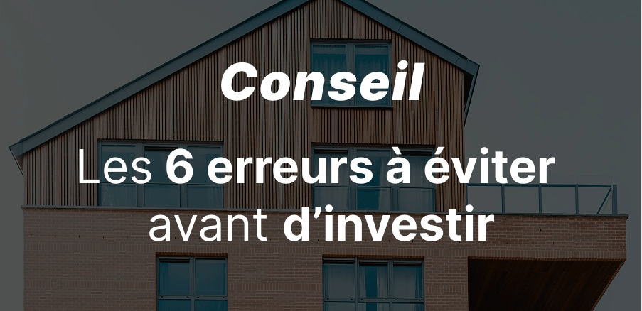 epargnews Les 6 erreurs à éviter avant d'investir son argent