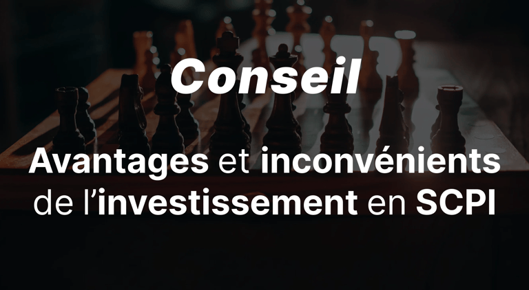 Avantages et inconvénients de l'investissement en SCPI