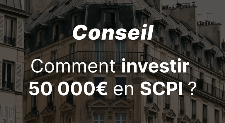 Comment investir 50 000 euros dans une SCPI selon notre expert ?