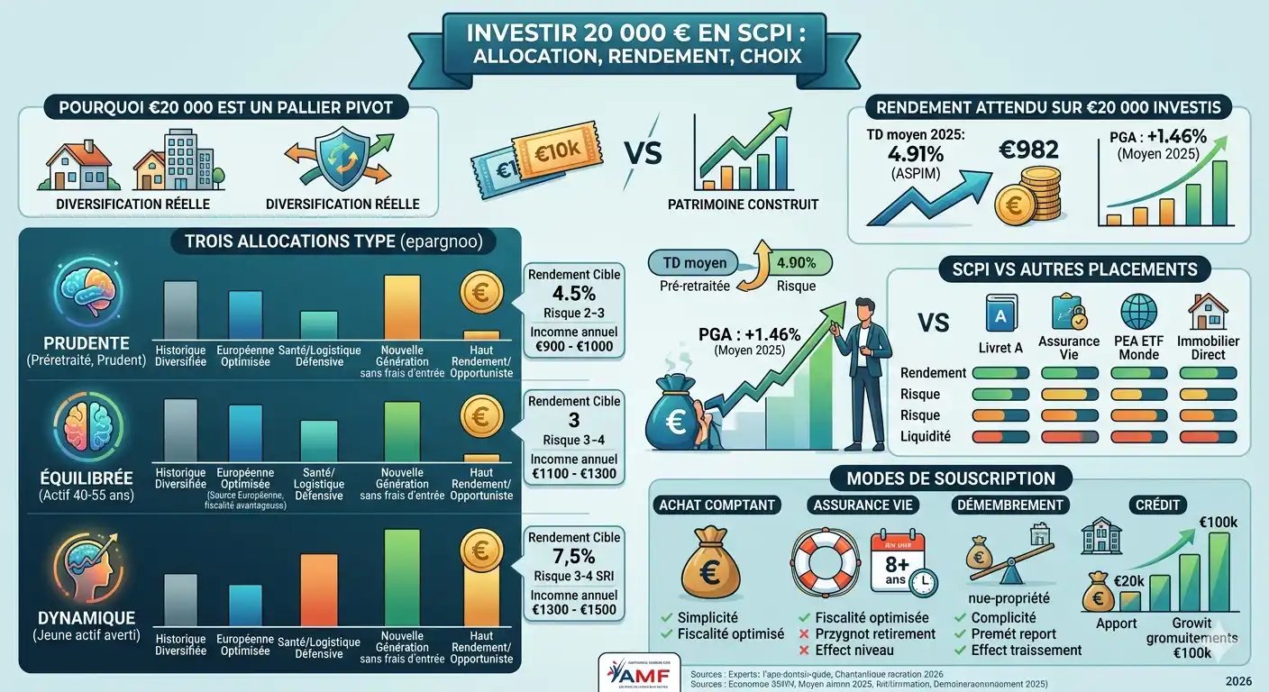 epargnews Investir 30 000 euros en SCPI : la méthode pour bien allouer son capital
