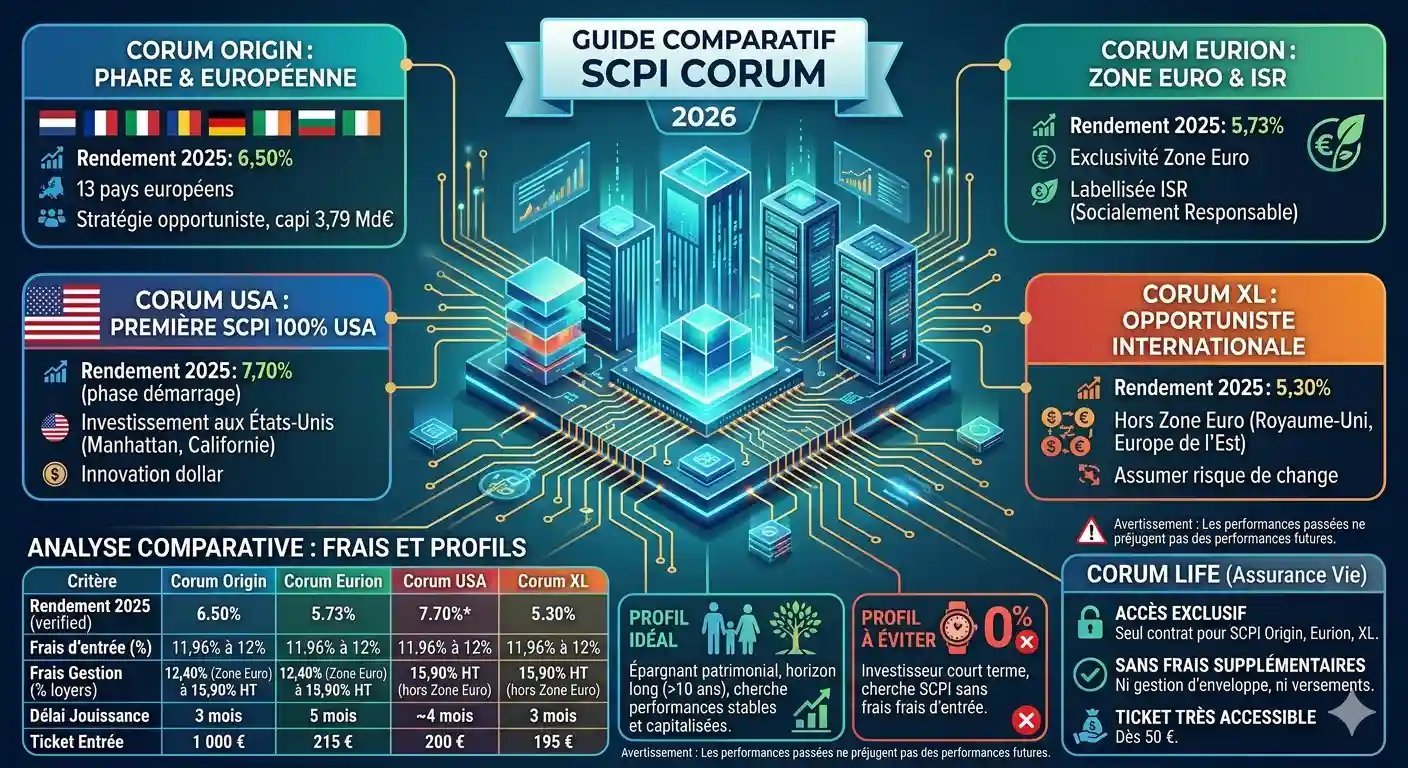 epargnews Avis SCPI Corum 2026 : performances, frais et qualité du gestionnaire décryptés