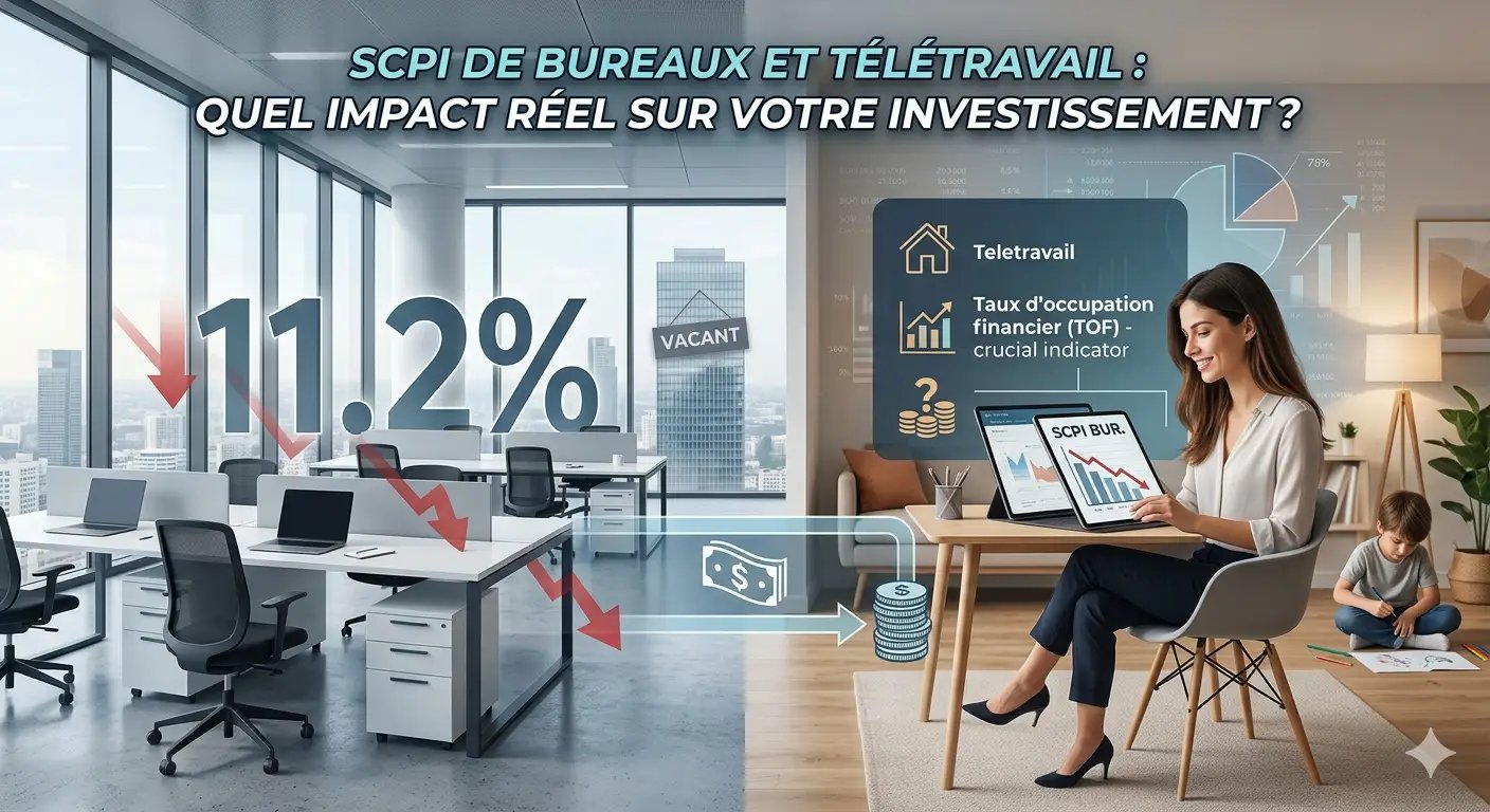 epargnews SCPI de bureaux et télétravail : quel impact réel sur votre investissement ?