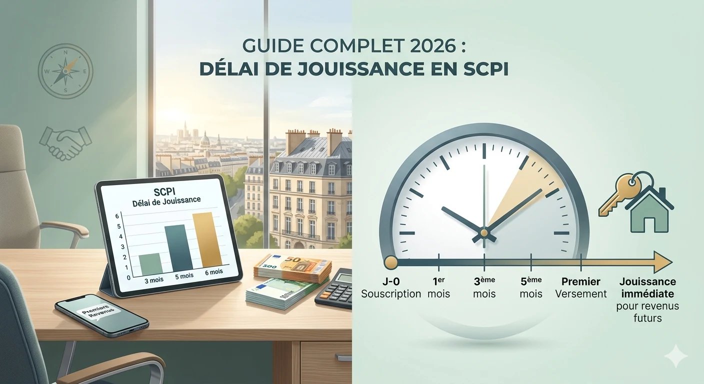epargnews Délai de jouissance en SCPI : guide complet, durée par SCPI et calculs