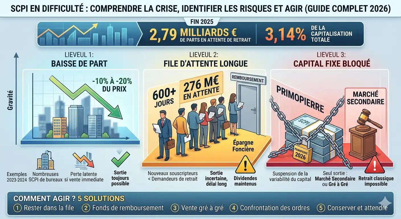 epargnews SCPI en difficulté : comprendre la crise, identifier les risques et agir