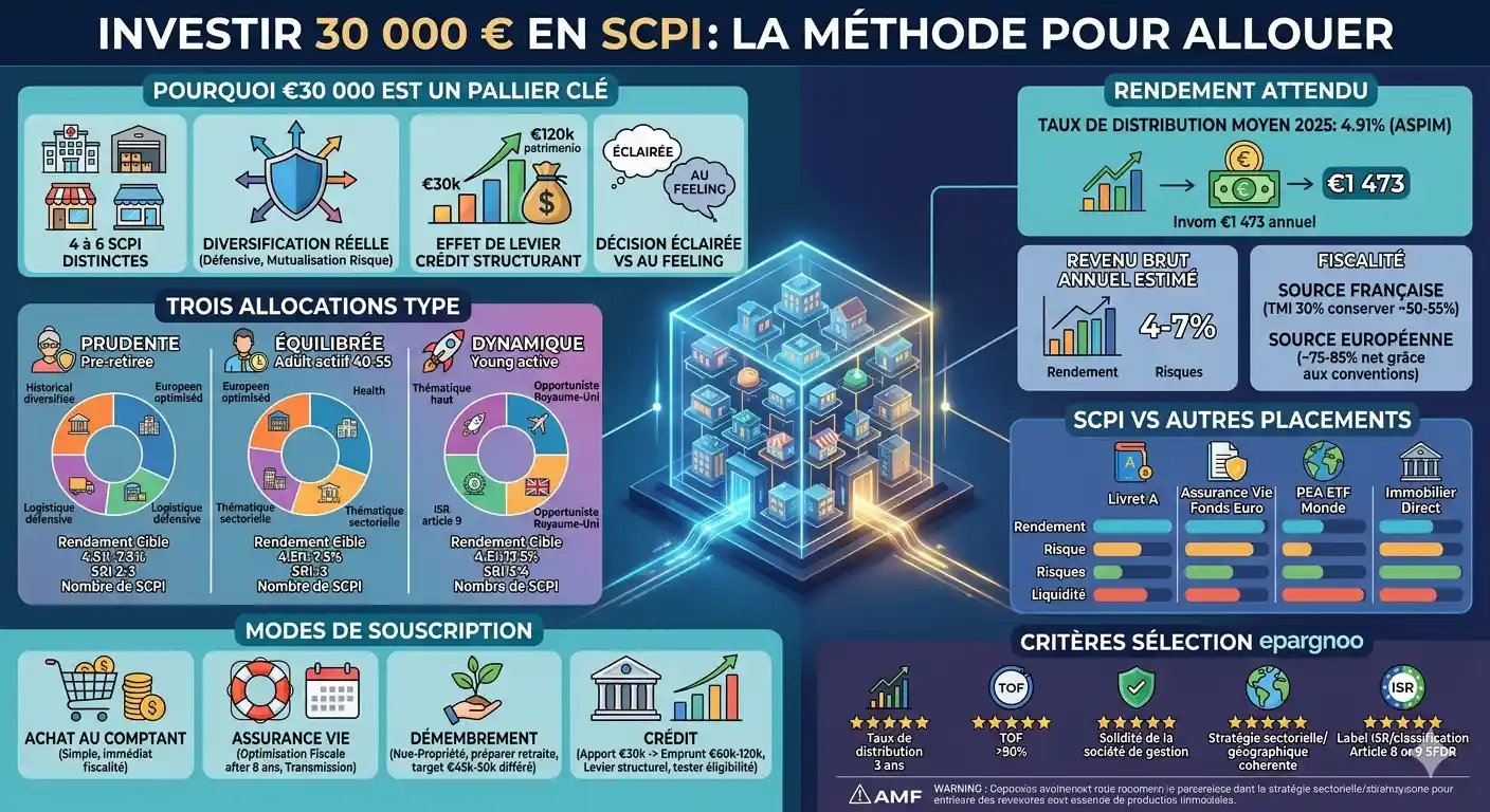 epargnews Investir 20 000 euros en SCPI : la méthode pour bien allouer son capital